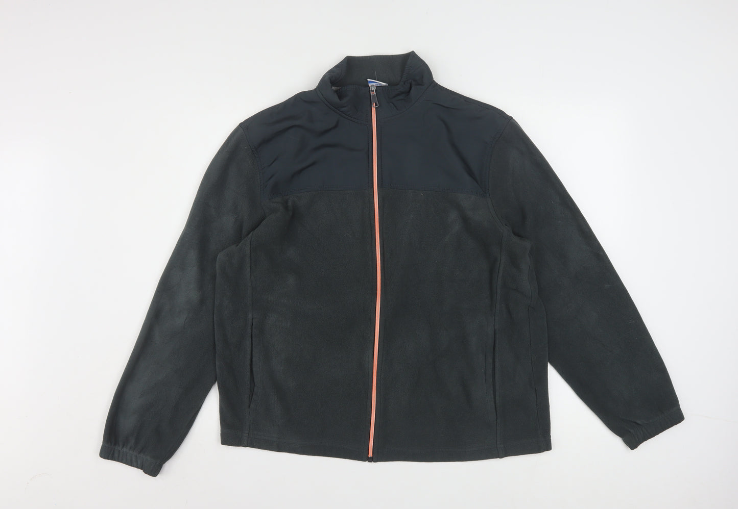 Starter Womens Grey M Fleece Full Zip Basic Active Jacket