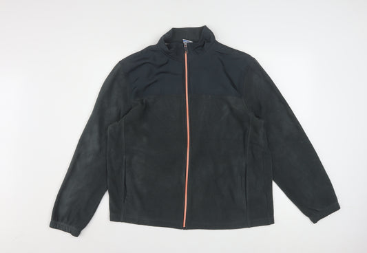 Starter Womens Grey M Fleece Full Zip Basic Active Jacket