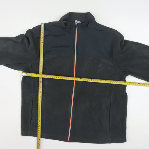 Starter Womens Grey M Fleece Full Zip Basic Active Jacket