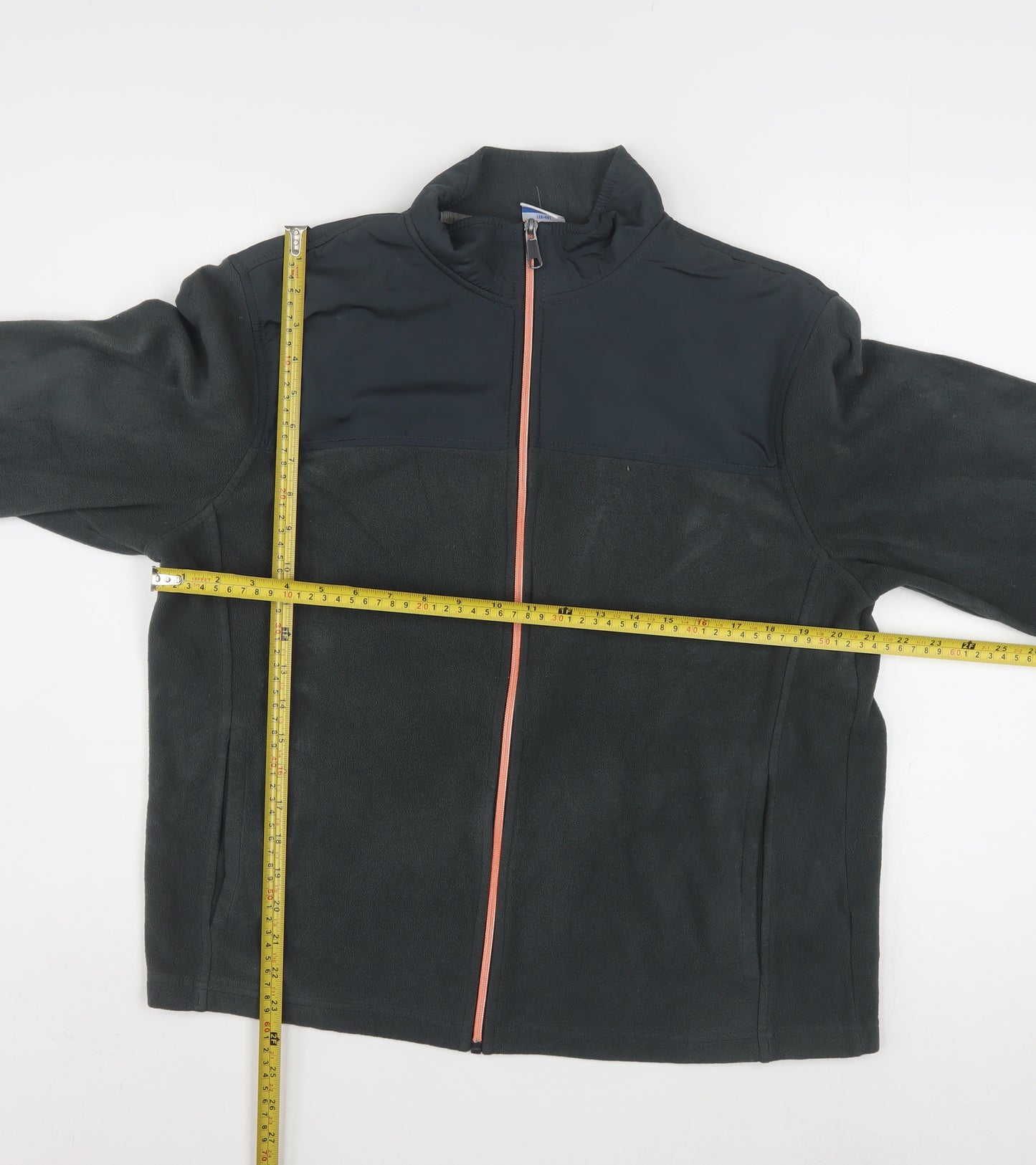 Starter Womens Grey M Fleece Full Zip Basic Active Jacket