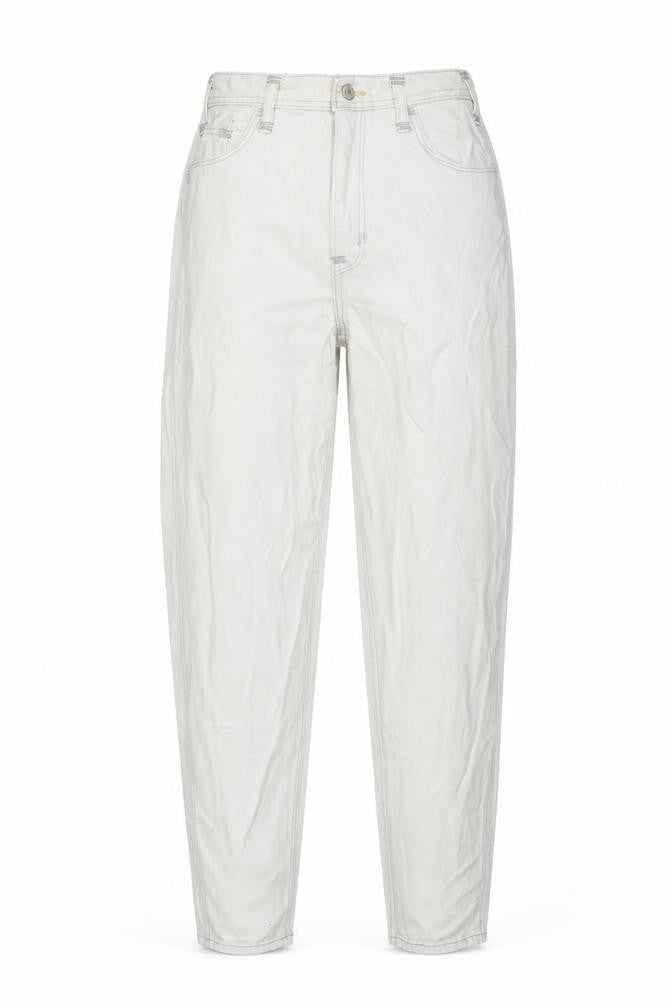Front view of Levi's Red Women's Ivory High Loose Tapered Jeans, size 26