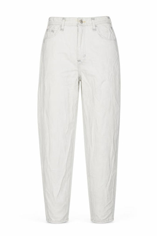 Front view of Levi's Red Women's Ivory High Loose Tapered Jeans, size 26