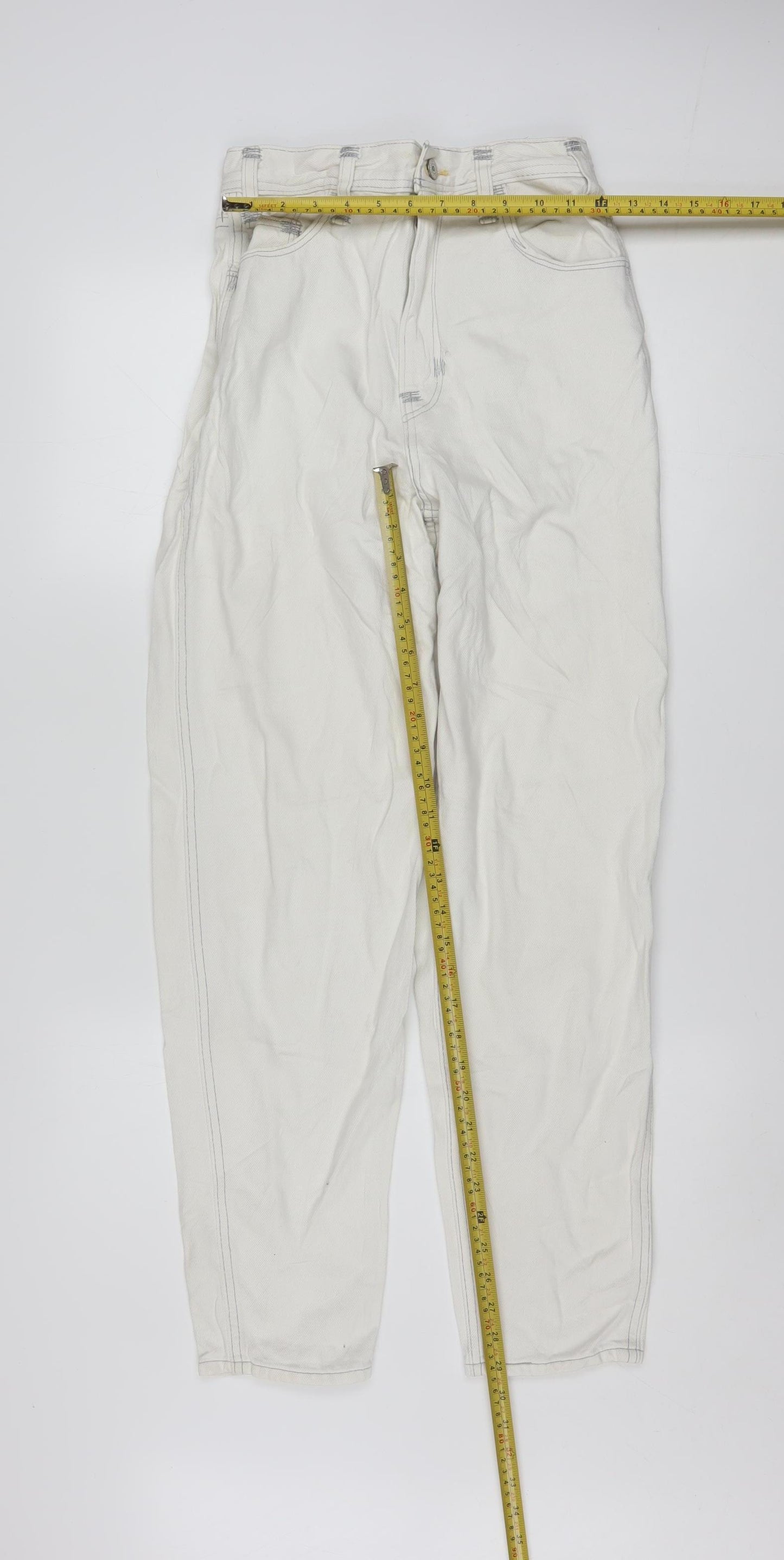 Levi's Red Women's Ivory High Loose Tapered Jeans Size 26