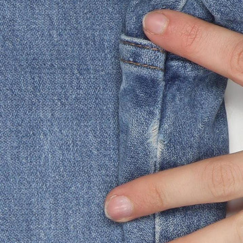 Wrangler Men Blue 36x32 Straight Leg Denim Jeans Regular Fit