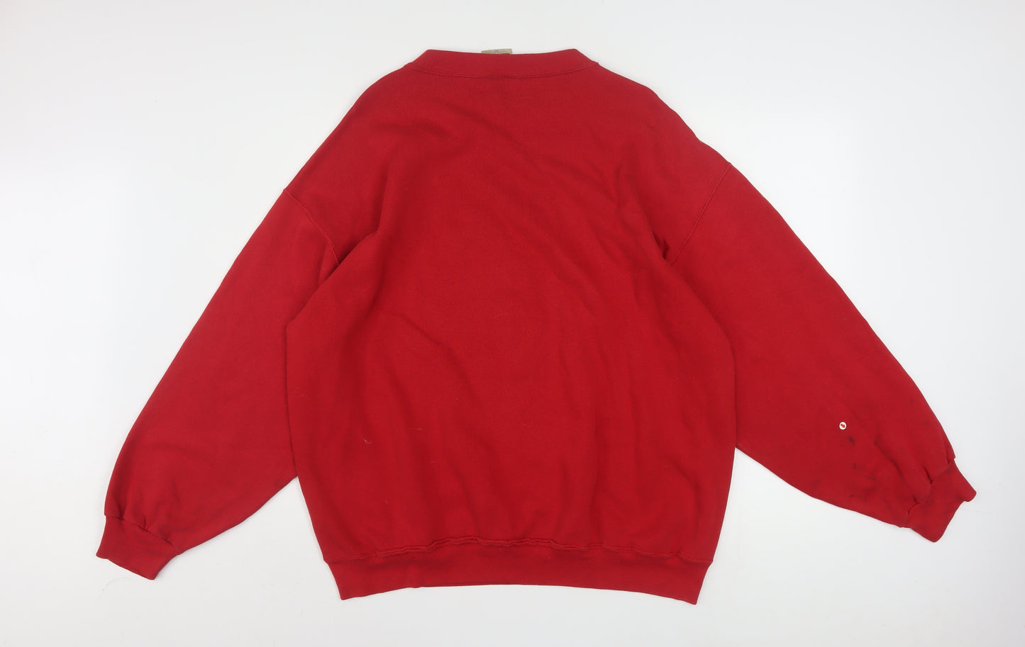 Tultex Mens Red 2XL Wisconsin Pullover Sweatshirt Vintage USA