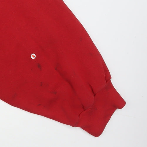 Tultex Mens Red 2XL Wisconsin Pullover Sweatshirt Vintage USA