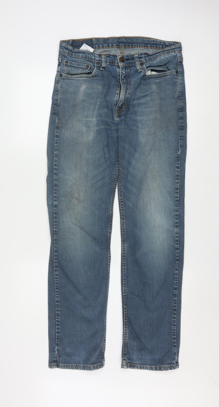 Levi's 514 Men's Blue Straight Denim Jeans W38 L32 Classic Fit