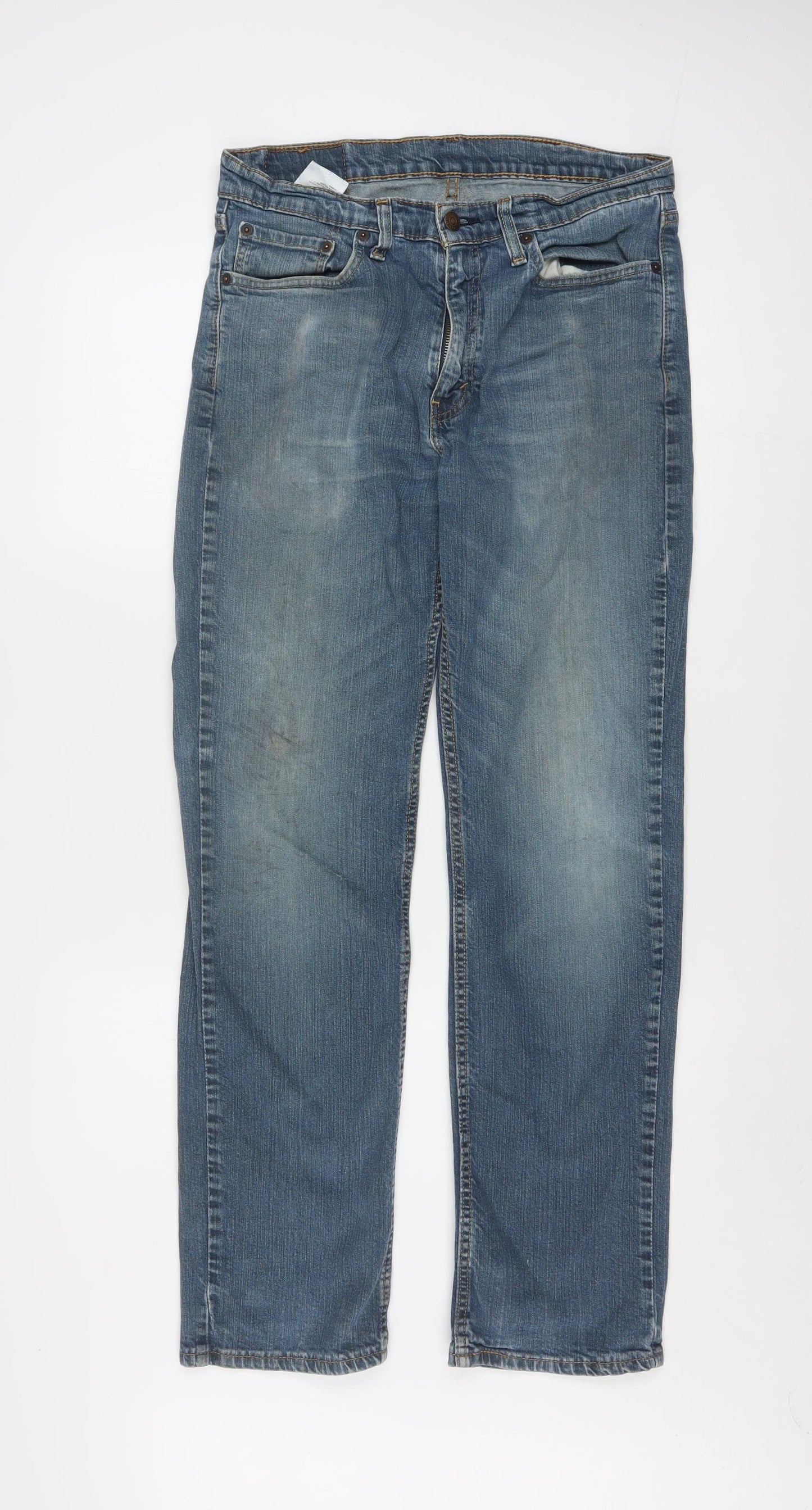 Levi's 514 Men's Blue Straight Denim Jeans W38 L32 Classic Fit