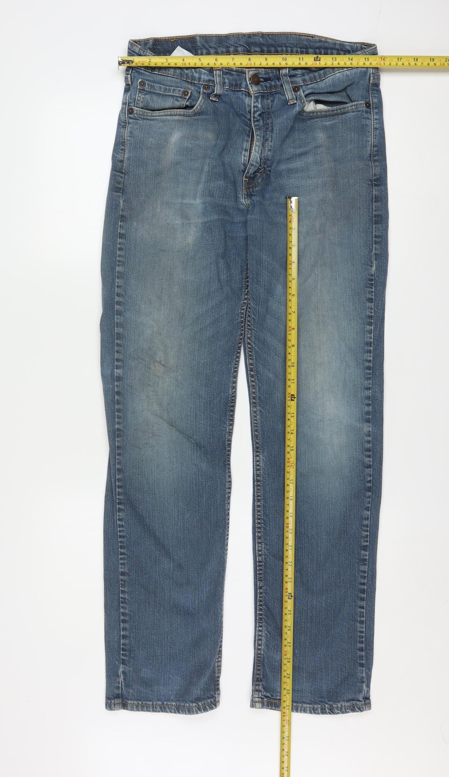 Levi's 514 Men's Blue Straight Denim Jeans W38 L32 Classic Fit