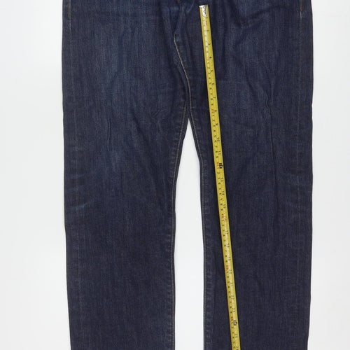 Levi's Men's Blue Skinny Jeans 35W x 34L Dark Denim