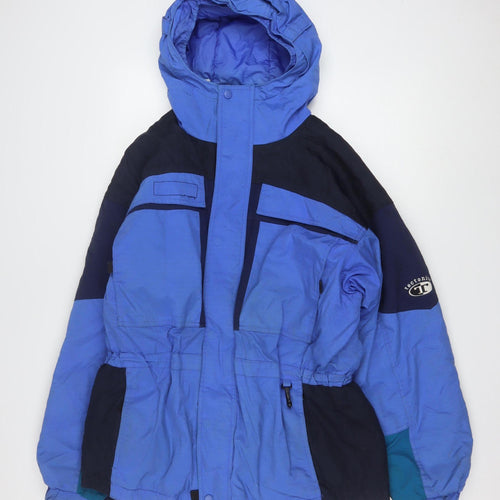 Columbia Womens Blue Ski Jacket XL Hooded Lined Winter Coat