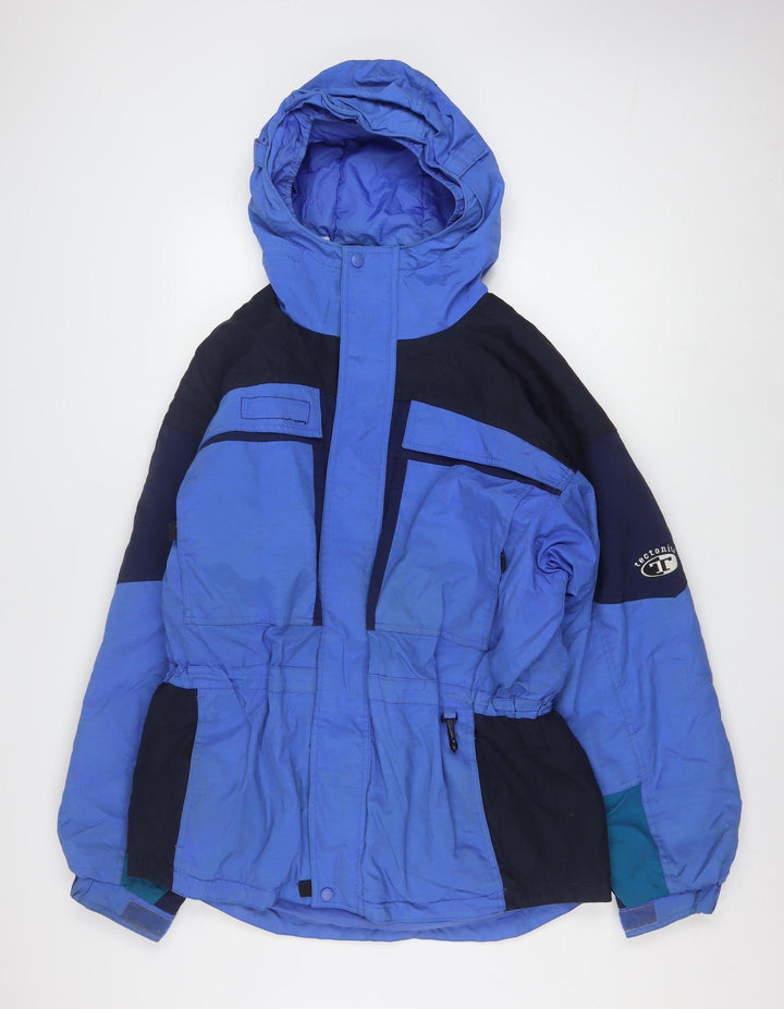 Columbia Womens Blue Ski Jacket XL Hooded Lined Winter Coat