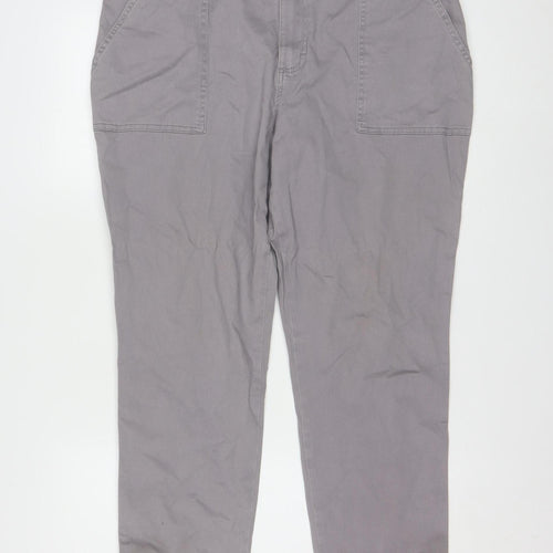 Lee Women’s Grey Chino Cotton Stretch Trousers Size 18 Medium