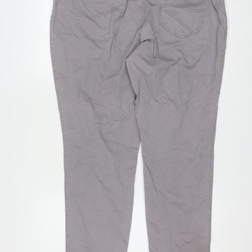 Lee Women’s Grey Chino Cotton Stretch Trousers Size 18 Medium