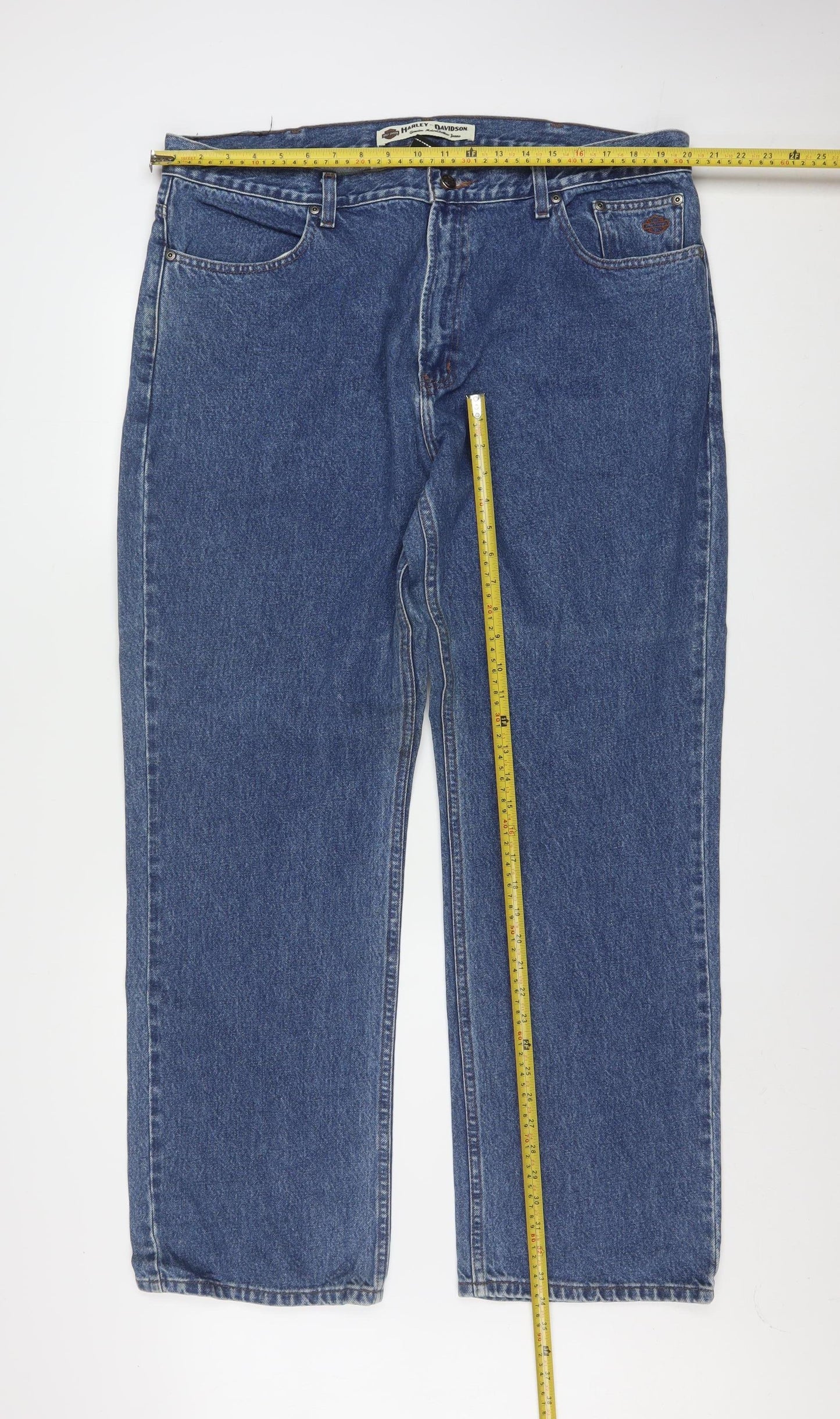 Harley-Davidson Men’s Blue Straight Fit Denim Jeans 40x32