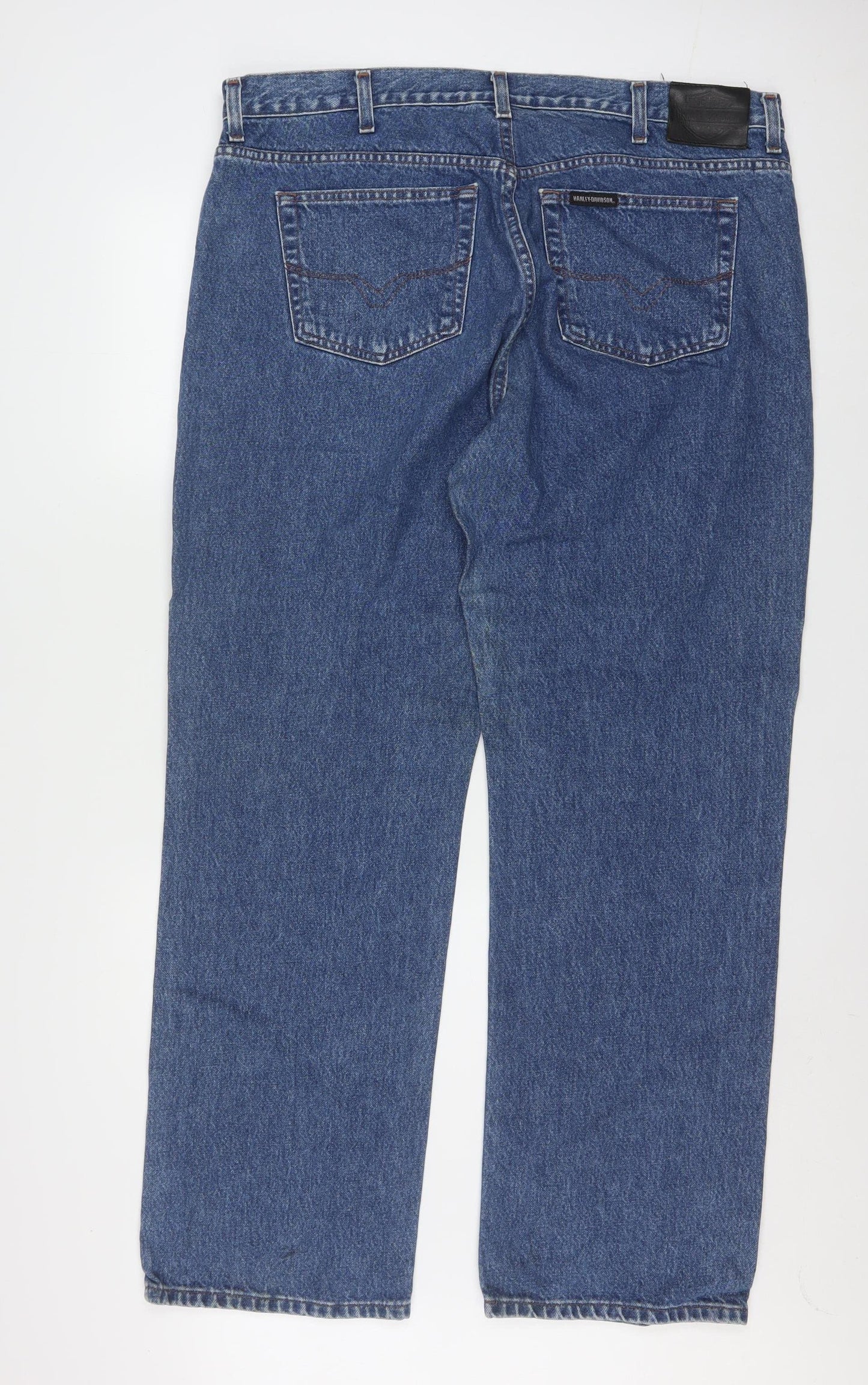 Harley-Davidson Men’s Blue Straight Fit Denim Jeans 40x32