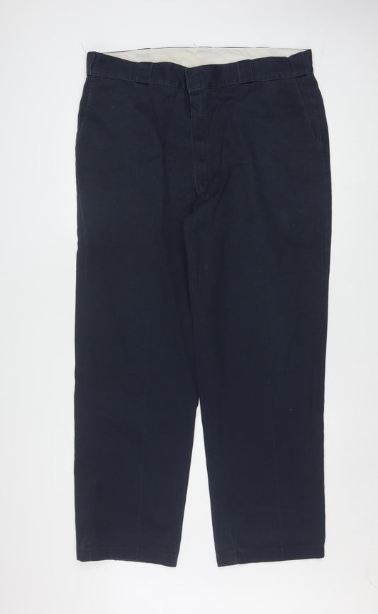 Dickies Men's Blue 40x32 Chino Workwear Trousers