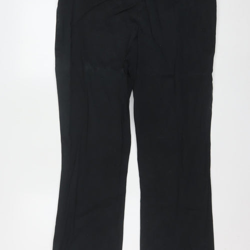 Lee Women’s Black Comfort Waist Regular Fit Cotton Trousers Size 14