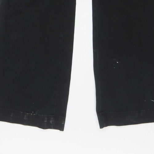 Lee Women’s Black Comfort Waist Regular Fit Cotton Trousers Size 14