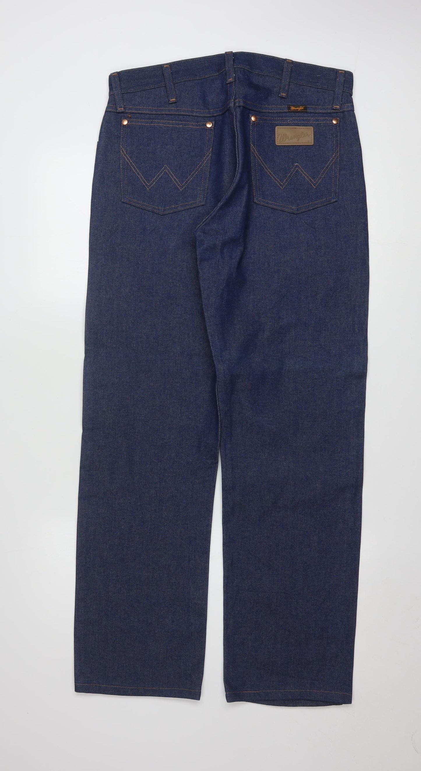 Wrangler Men's Blue 32x30 Straight Regular Fit Denim Jeans