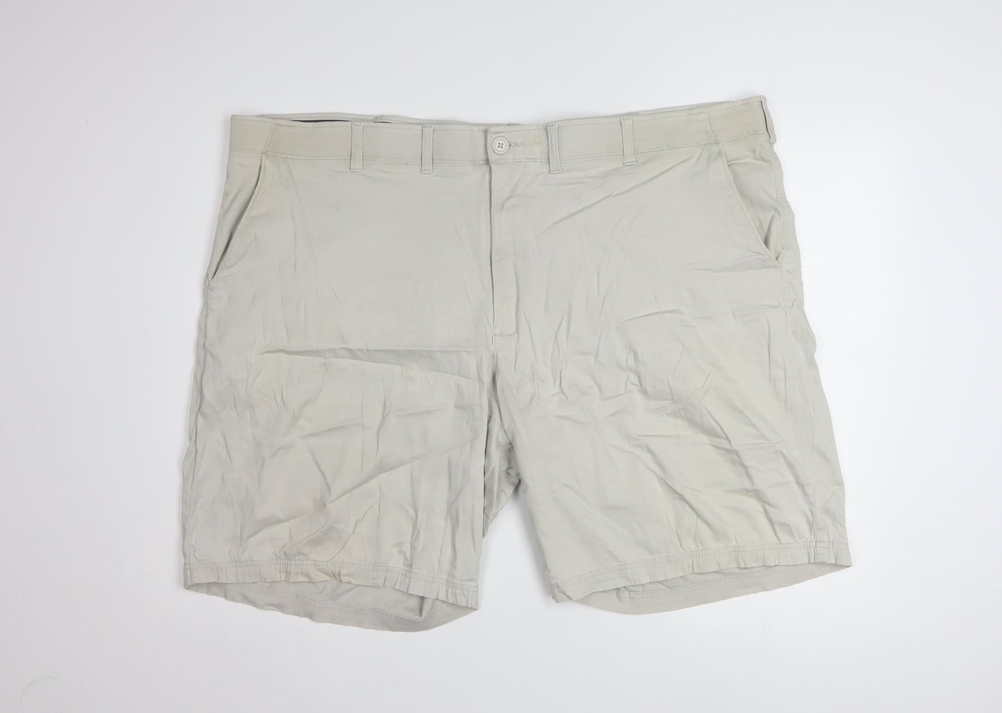 Lee Men's Beige Chino Shorts 36 Regular Fit Stretch Casual Summer