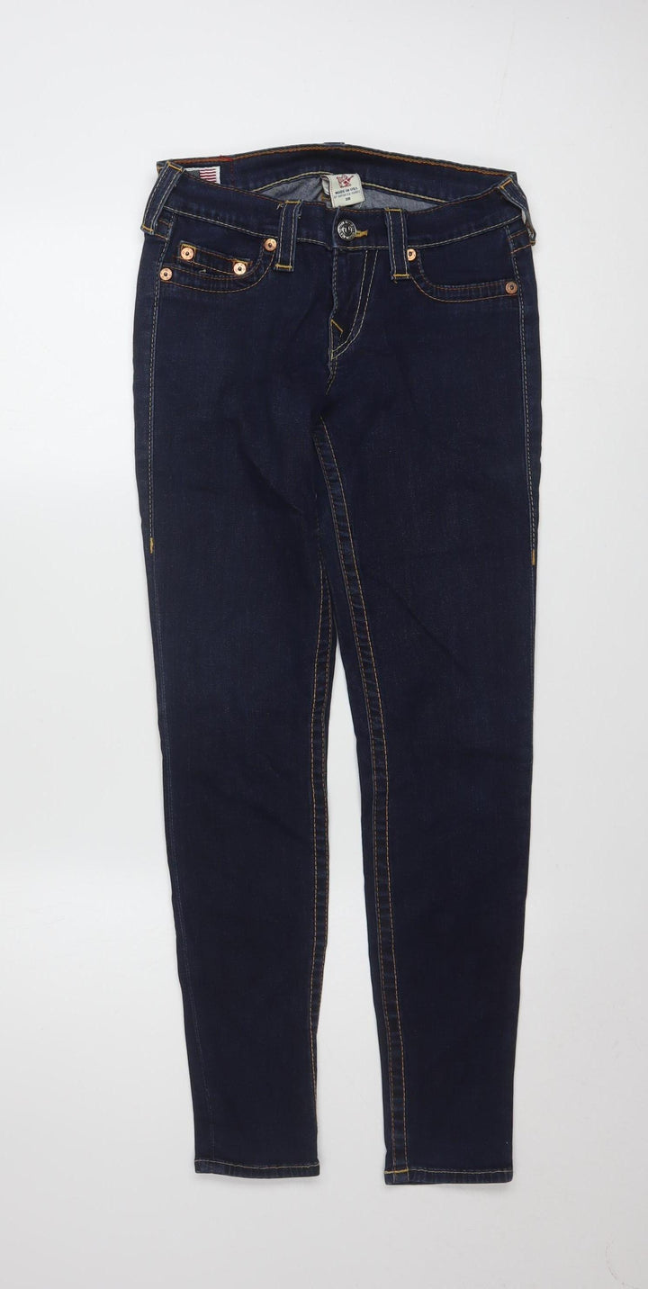 True Religion Women's Blue Skinny Jeans Size 10 Slim Fit