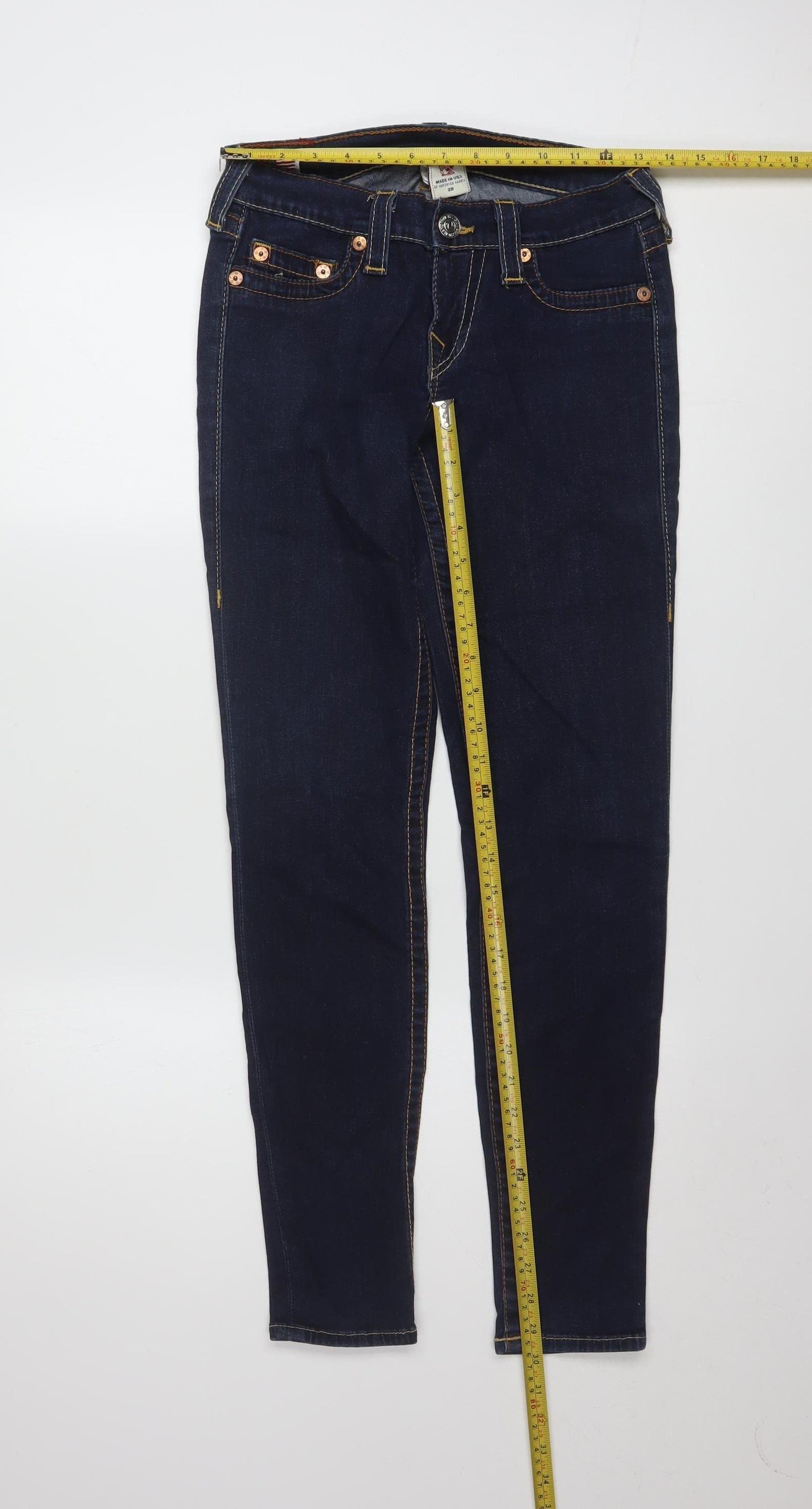 True Religion Women's Blue Skinny Jeans Size 10 Slim Fit