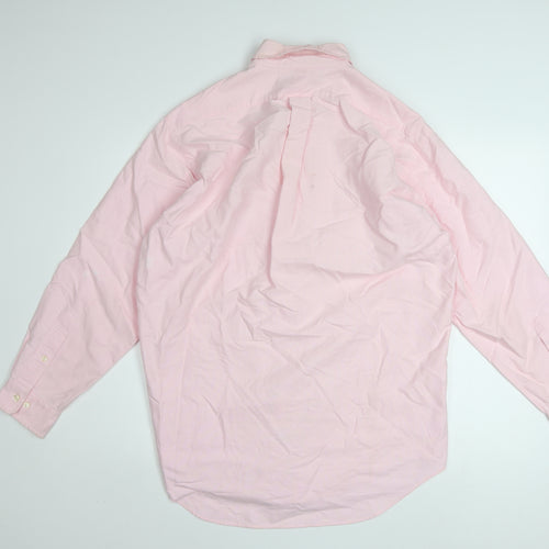 Ralph Lauren Men's Pink Cotton Oxford Button-Up Shirt 15.5 Classic Fit