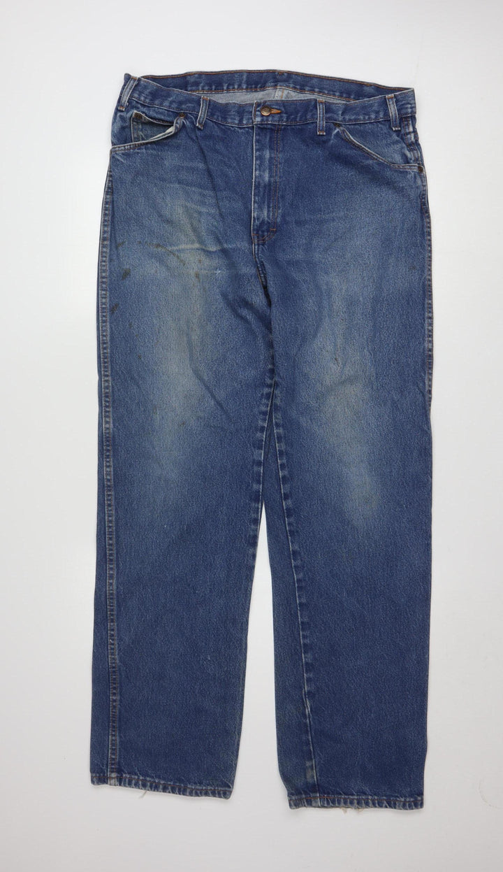 Dickies Men’s Blue Regular Fit Straight Denim Jeans 38x34