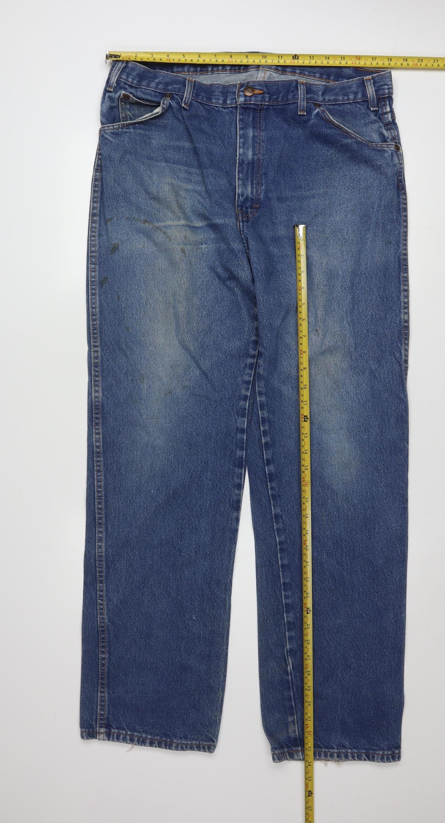 Dickies Men’s Blue Regular Fit Straight Denim Jeans 38x34