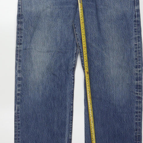 Levi's Men's Blue 36x30 Straight Fit Denim Jeans