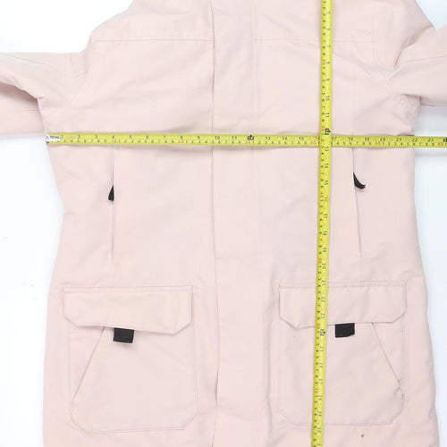 TOG24 Womens Beige Hooded Waterproof Parka Coat Size 16