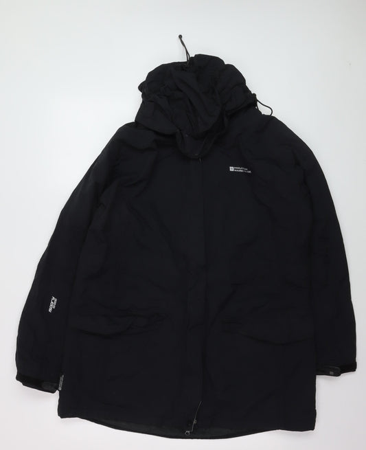 Mountain Warehouse Men's Black L Waterproof Hooded Parka Jacket