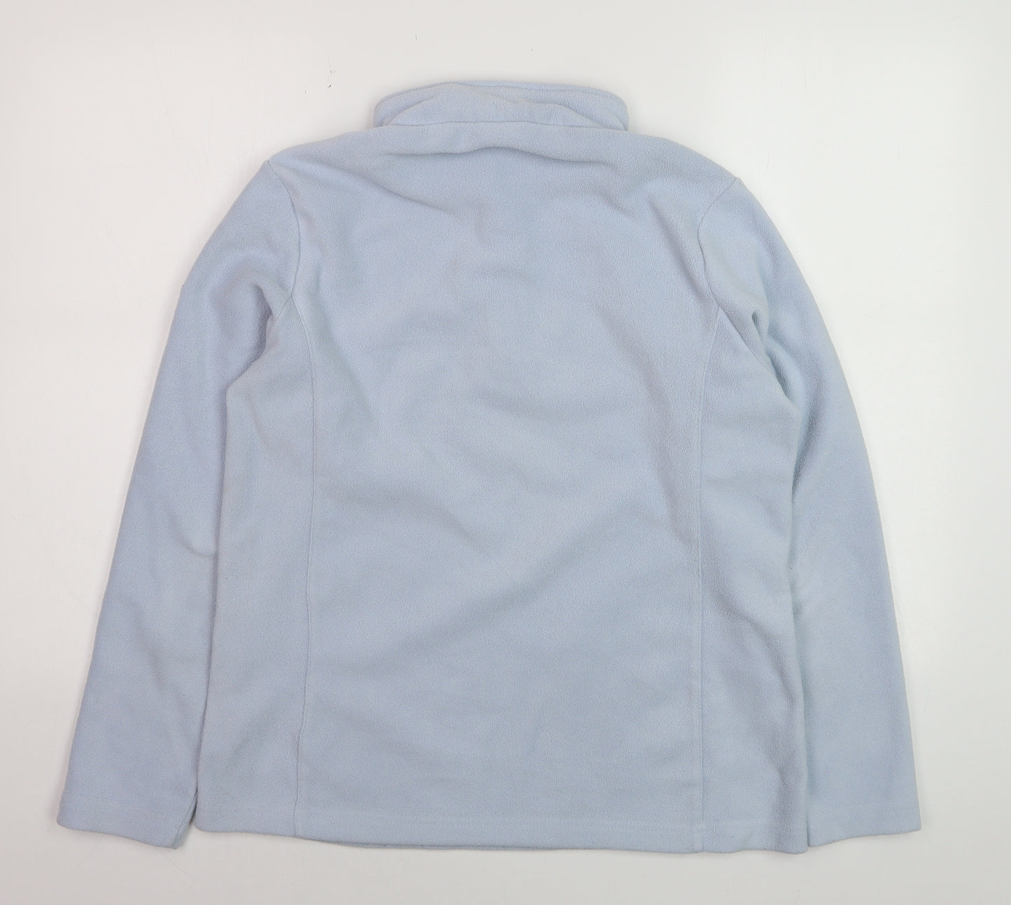 TOG24 Women Blue Fleece 1/2 Zip Pullover Sweatshirt Size 12