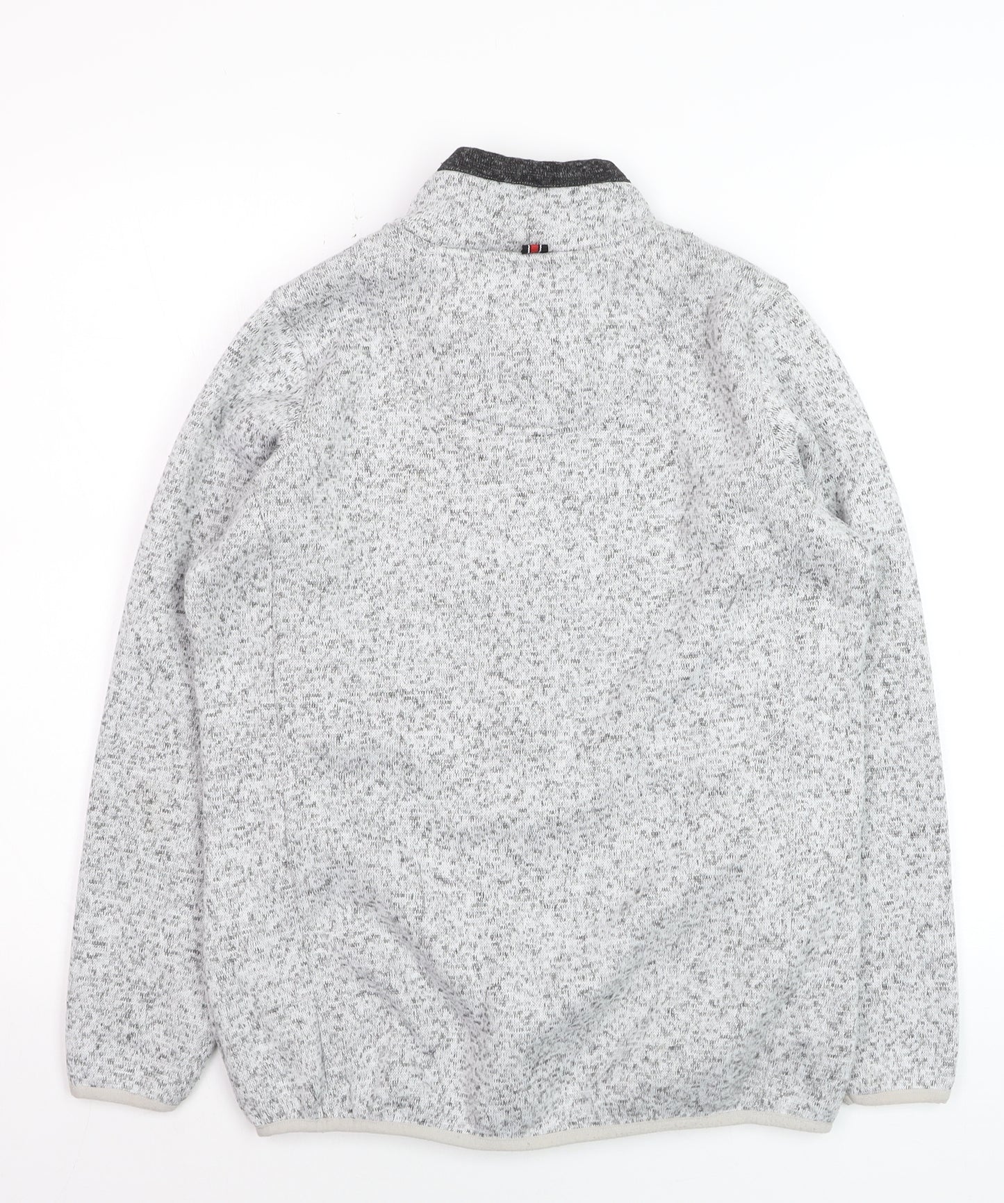 PSNG Men's Grey Full Zip Fleece Jacket Size S Outdoor Casual