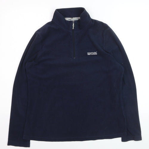 Regatta Men's Blue XL Fleece 1/4 Zip Pullover Sweatshirt Outdoor