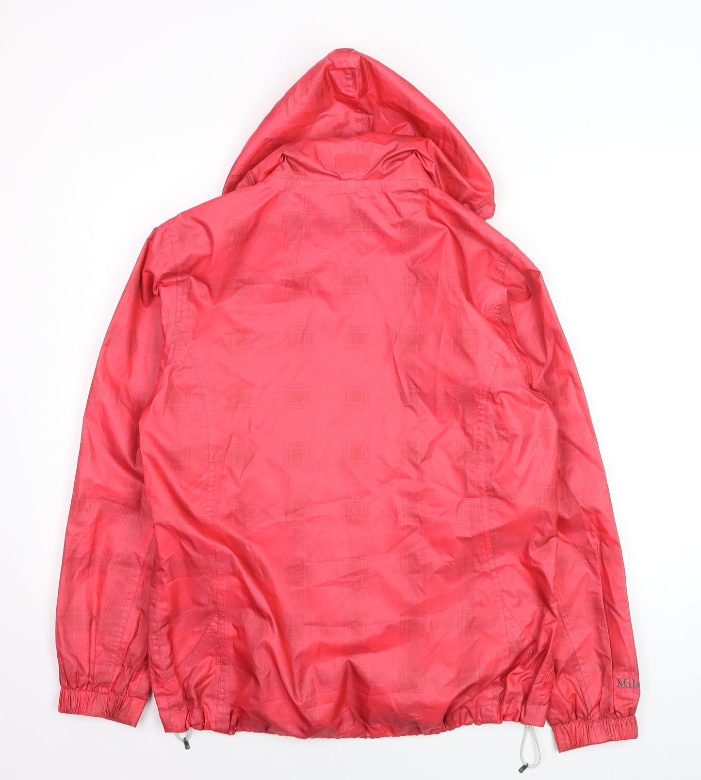 TOG24 Womens Red Hooded Waterproof Rain Jacket Size 10-12