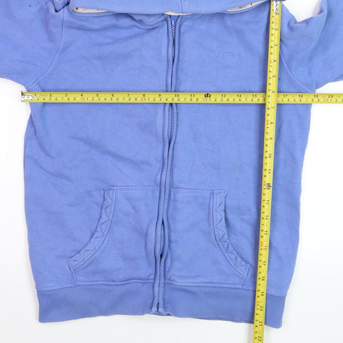 FatFace Boys Blue Full Zip Hoodie Size 12-13 Years Cotton Blend