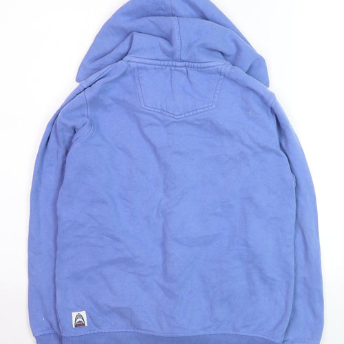 FatFace Boys Blue Full Zip Hoodie Size 12-13 Years Cotton Blend