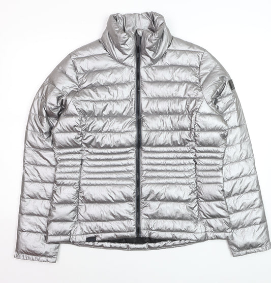 Regatta Womens Silver Puffer Jacket UK 16 Lightweight Insulated Coat