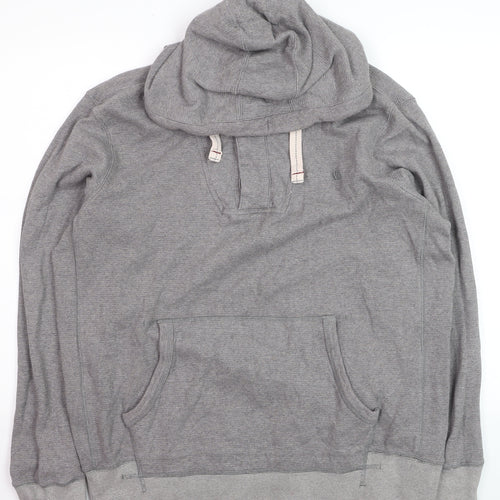Fat Face Men's Grey XL Pullover Hoodie Cotton Casual Sweatshirt