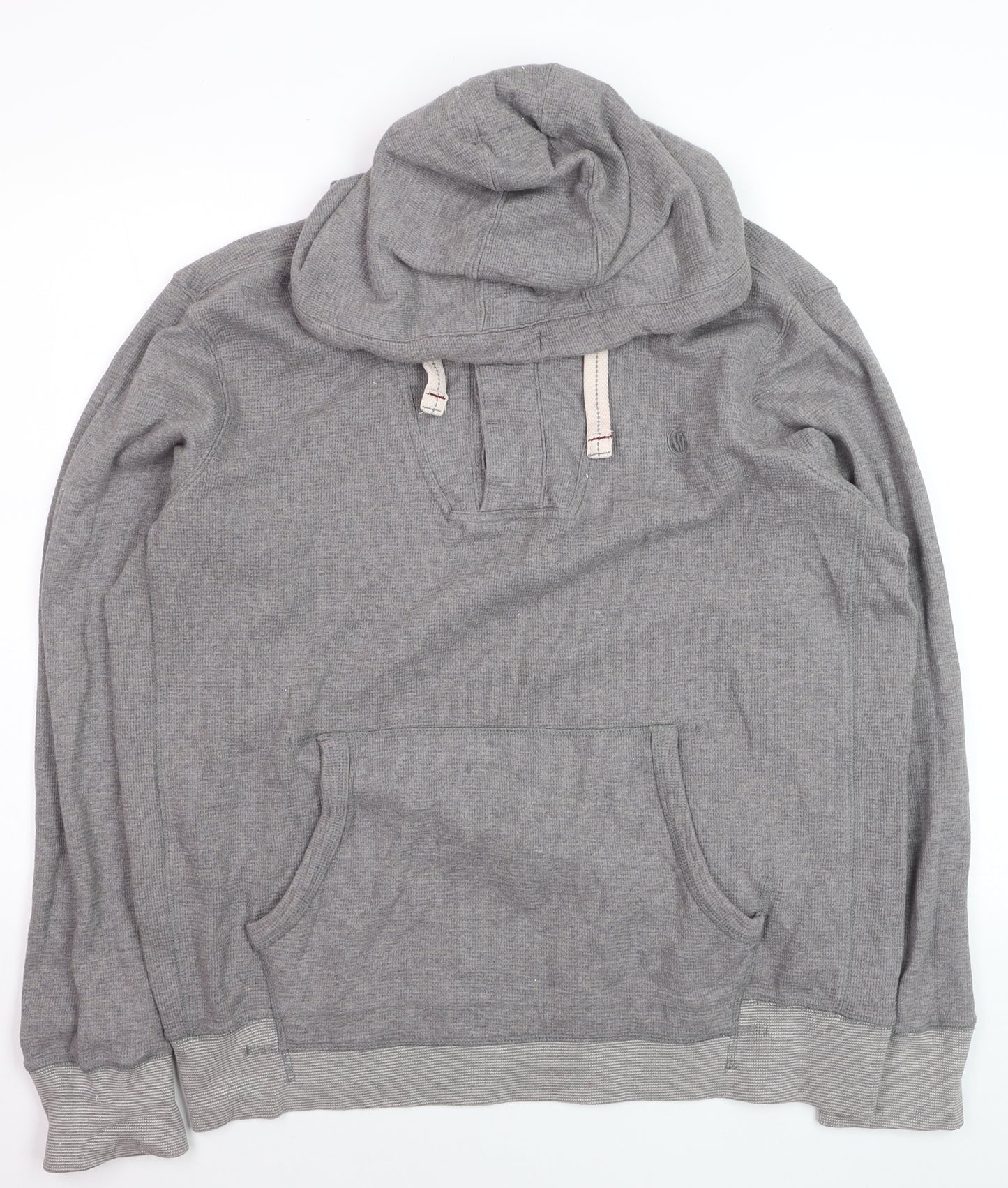 Fat Face Men's Grey XL Pullover Hoodie Cotton Casual Sweatshirt