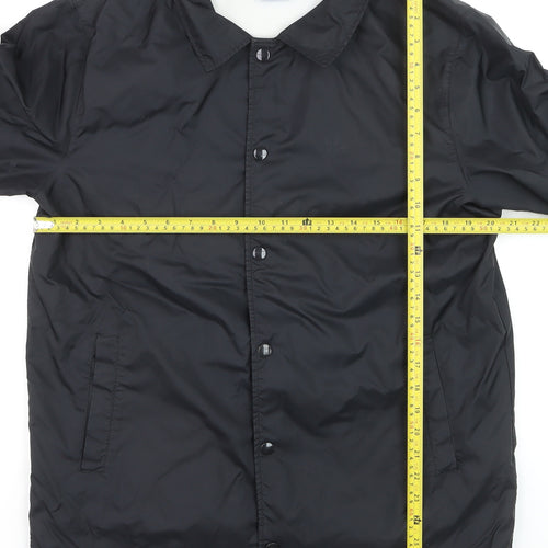 Adidas Men Black Nylon Coach Jacket S by Nigo Collared Streetwear