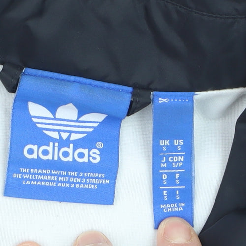 Adidas Men Black Nylon Coach Jacket S by Nigo Collared Streetwear