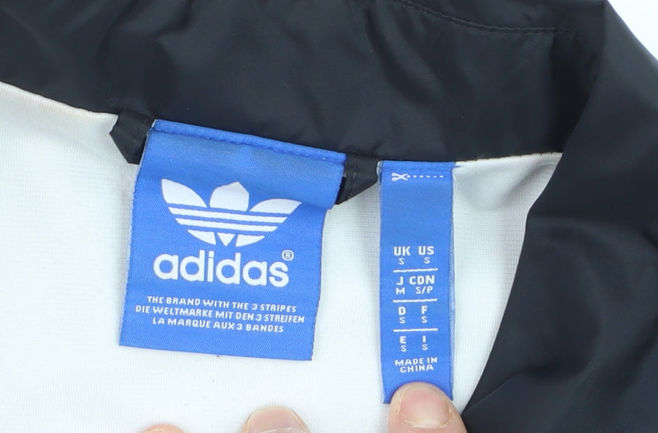 Adidas Men Black Nylon Coach Jacket S by Nigo Collared Streetwear