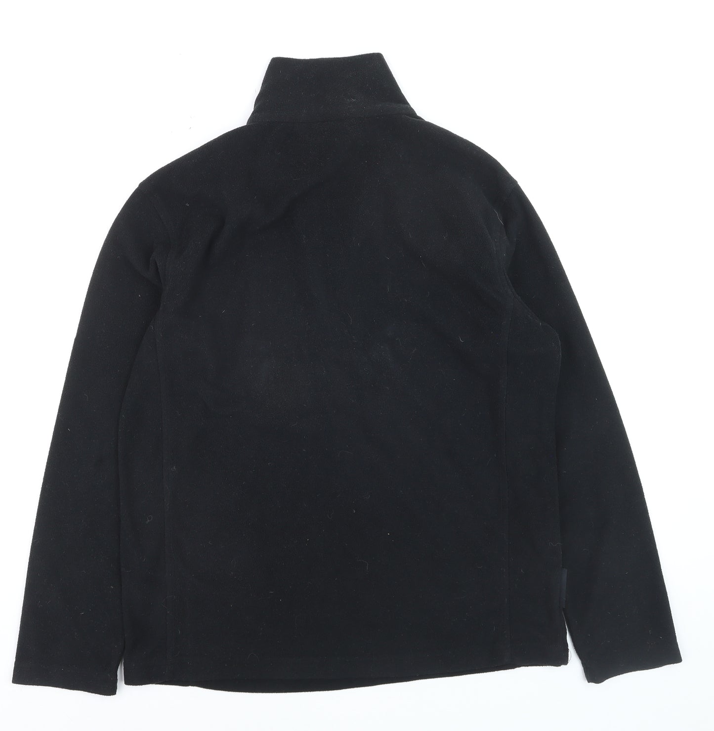 Campri Mens Black Fleece 1/4 Zip Pullover Sweatshirt L
