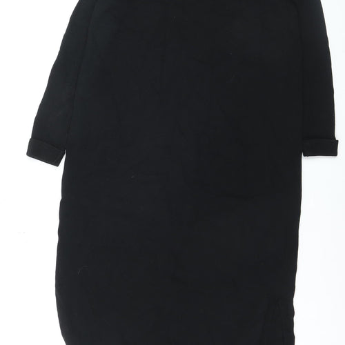 Gallery Women's Black Knit Midi Sweater Dress Size 12