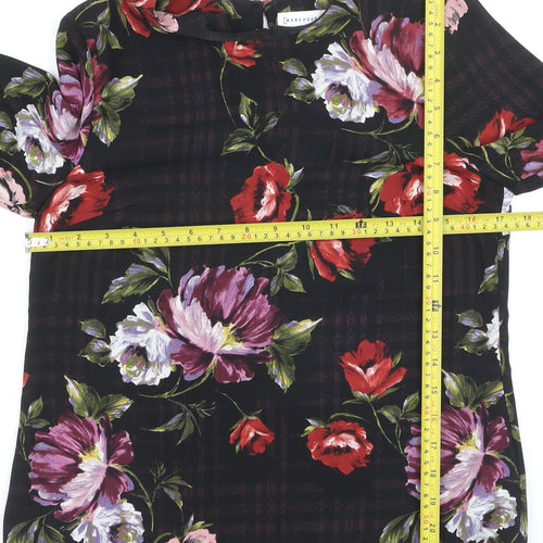 Warehouse Womens Multicoloured Floral Bell Sleeve Blouse Size 8