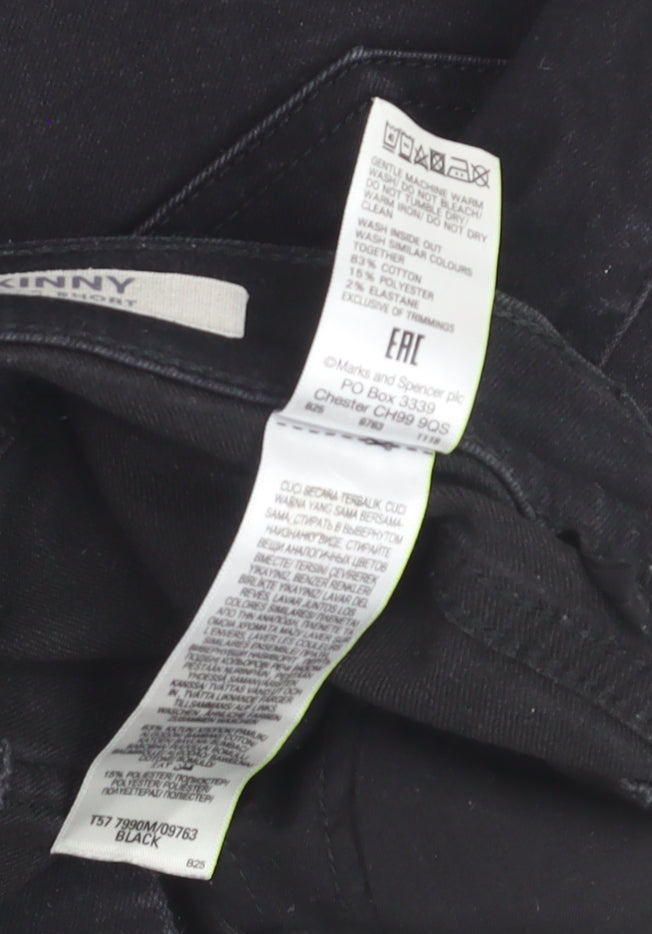 Marks and Spencer Women's Black Skinny Jeans Size 10