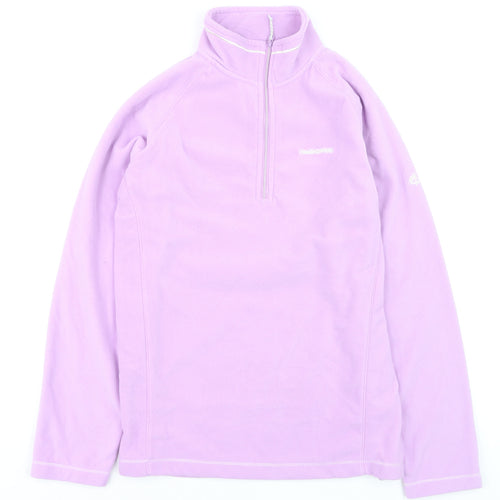 Craghoppers Women’s Purple Fleece Pullover Hoodie UK 16 Lightweight 1/2 Zip
